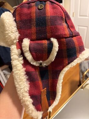 CROWNCAP Shearling Aviator hat L
